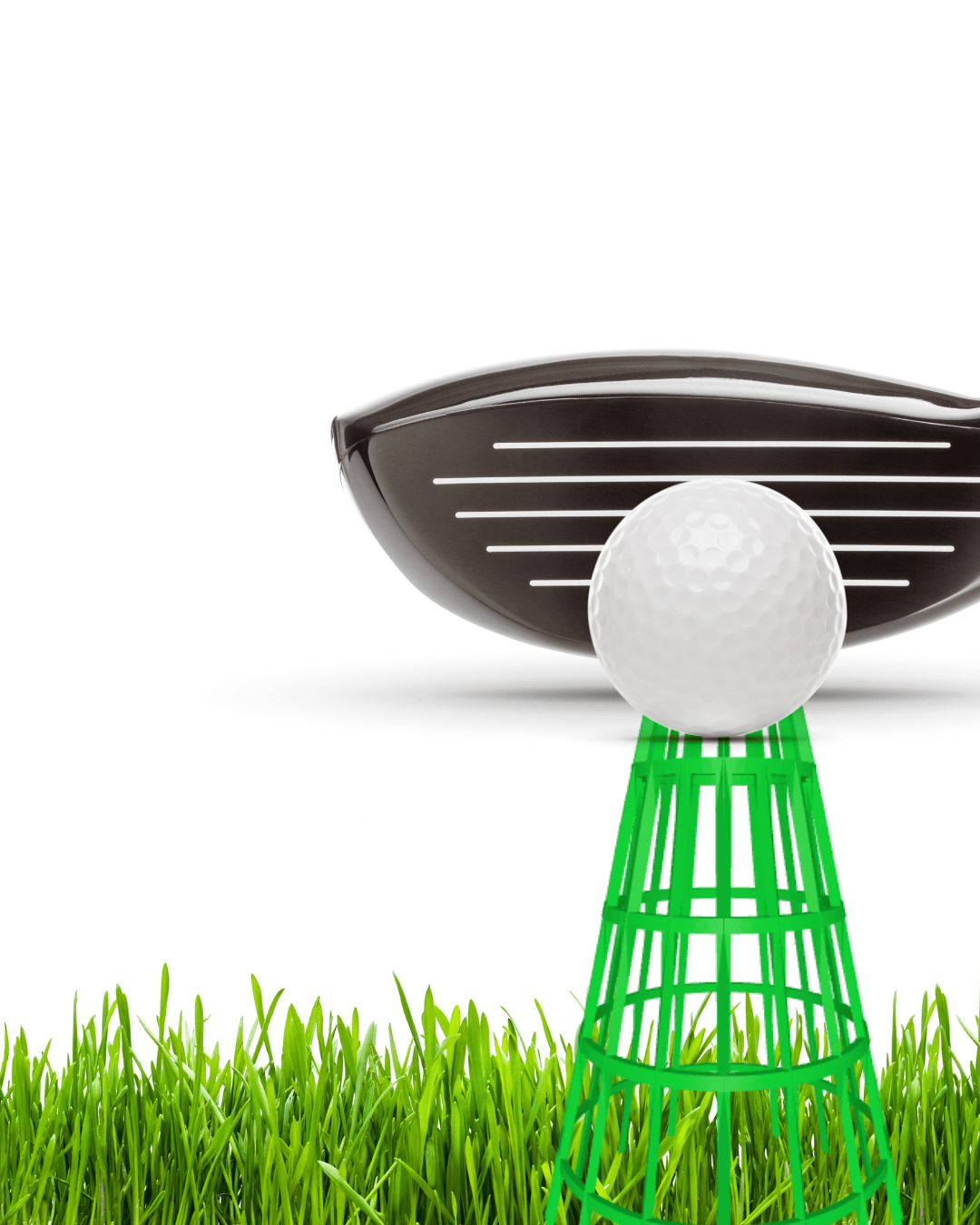 Birdie Golf Tee, Maximize Your Game! Smallest Contact Surface, Qty 12
